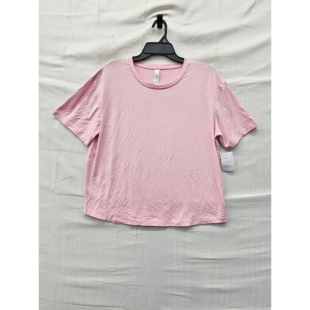 Auden Womens Sleepwear Top Light Pink Rayon Blend Relaxed Size Large